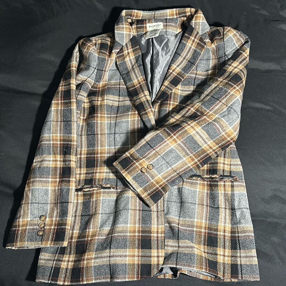 Perfect Fall Blazer! Heavyweight Oversized White Stag